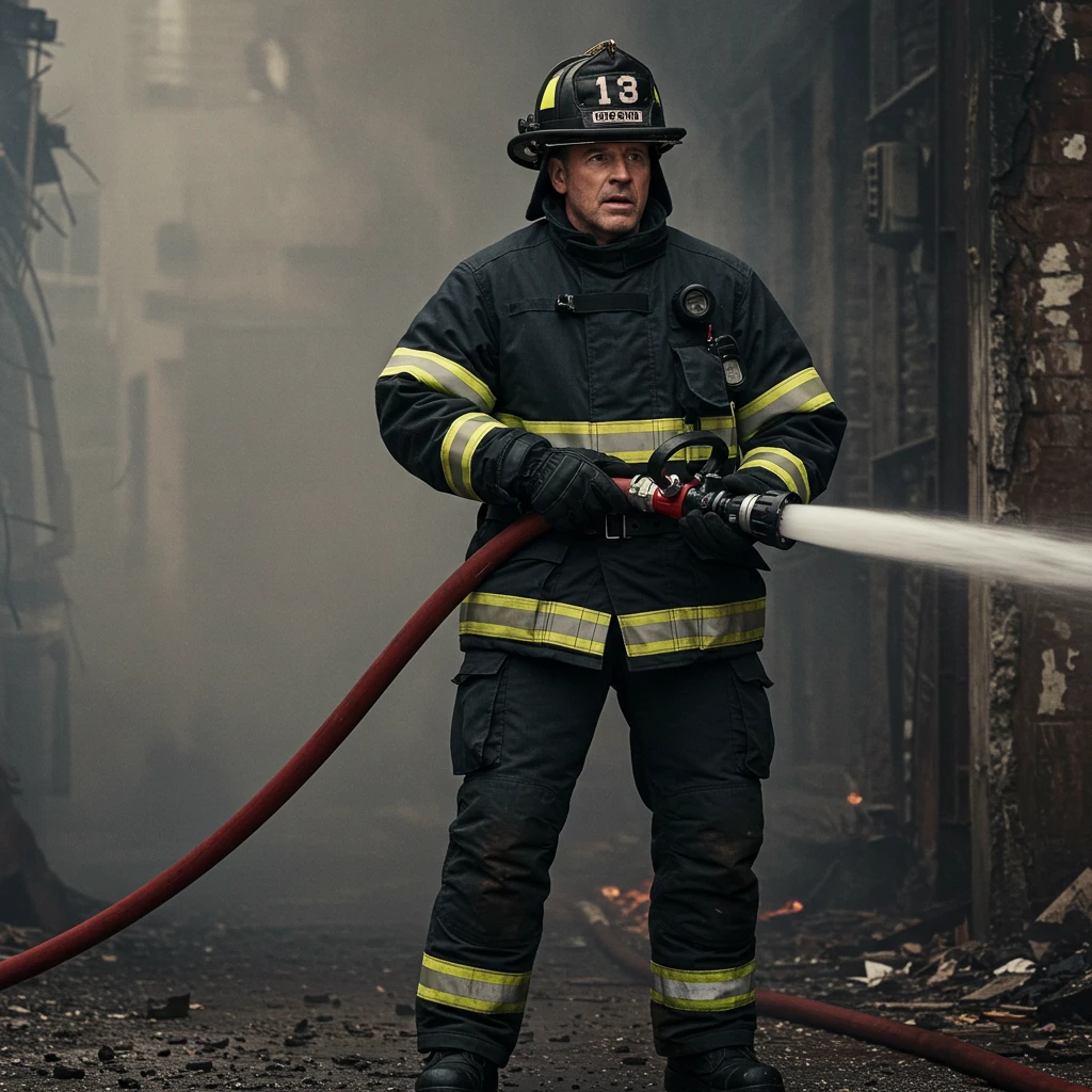 pantalones tácticos para bomberos en una situación de emergencia
